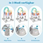 4-in-1 Kūdikio Aktyvumo Stalas su Žaidimų Sėdyne ir Kilimėliu (Pilka)