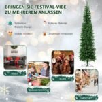 Dirbtinė Kalėdų eglutė 210 cm su 150 LED lempučių (Žalia)