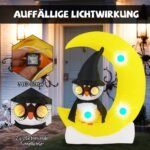 Pripučiama Helovino dekoracija su LED apšvietimu (Geltona)