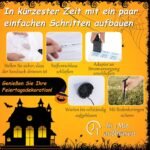 180 cm pripučiamas Helovino personažas su moliugu ir LED apšvietimu (Balta)