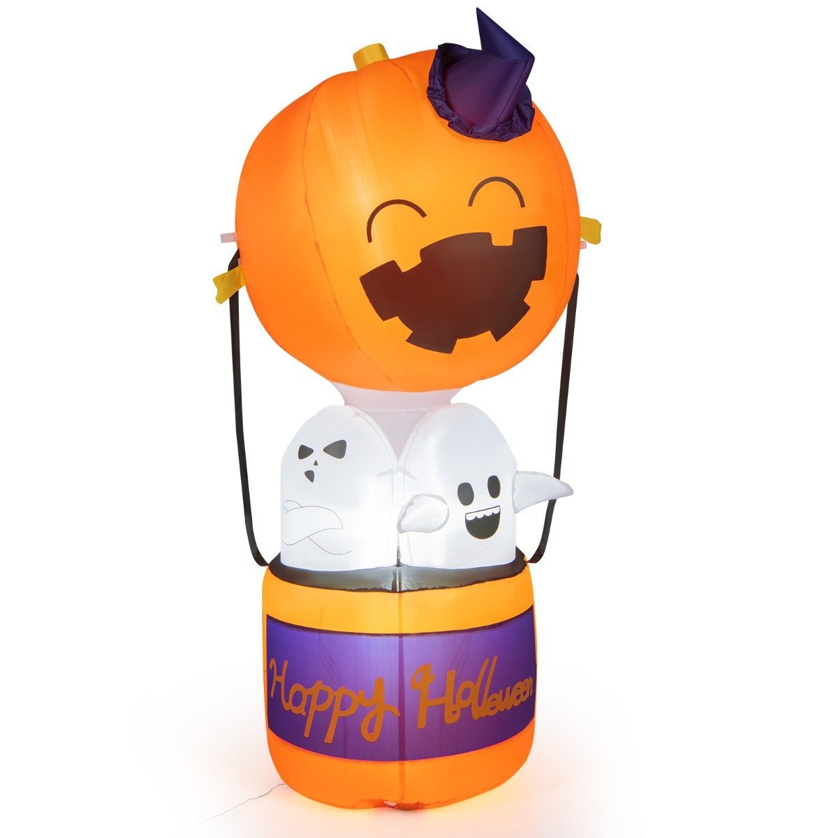 halloween-k_rbis-hei_luftballon-cm23961de_7_ 180 cm pripučiamas Helovino dekoracijos karšto oro balionas su LED apšvietimu (Įvairiaspalvis)