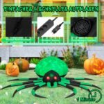 Pripučiama Helovino dekoracija su LED apšvietimu (Žalia)