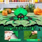 Pripučiama Helovino dekoracija su LED apšvietimu (Žalia)