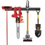 Sieninis įrankių laikiklis su 4 dvigubais kabliais iki 150 kg apkrovai (Juoda)