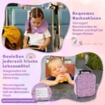 Vaikiškas 5 dalių kelioninis lagaminų ir kuprinės rinkinys (Rožinė)
