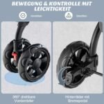 Daugiafunkcis dviejų skyrių gyvūnų vežimėlis (Pilka)