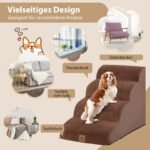 Naminių gyvūnų laipteliai iš putplasčio 4 pakopų (Ruda)