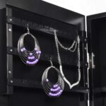 Pastatoma veidrodinė papuošalų spintelė (Balta)