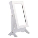 Papuošalų spintelė su veidrodžiu (Balta)