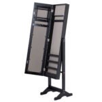 Pastatoma juvelyrikos spintelė su veidrodžiu (Juoda)