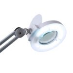 Profesionali lupos lempa su ratukais ir reguliuojamu gembiniu stovu 5 dioptrijos (Balta)