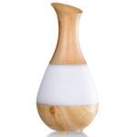 Ultragarsinis aromaterapinis difuzorius su 16 šviesos režimų (Medienos imitacijos)