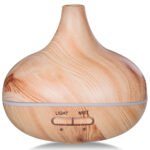 Ultragarsinis oro drėkintuvas ir eterinių aliejų aromato difuzorius 235 ml (Medžio)