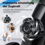 Mini dviratis kojoms ir rankoms su reguliuojamu pasipriešinimu (Juoda)