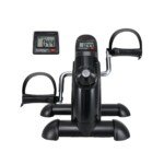 Mini dviratis kojoms ir rankoms su reguliuojamu pasipriešinimu (Juoda)