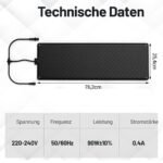 Elektrinė takelio atitirpinimo kilimėlis su šildymu (Juoda)