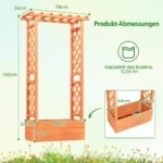 Pakeliamas lauko vazonas su atrama ir stogeliu daržovėms bei gėlėms auginti (Oranžinė)