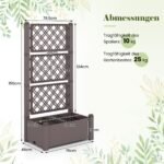 Pakeliamas gėlynas su atramine sienele (Ruda)