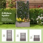 Pakeliamas gėlynas su atramine sienele (Ruda)