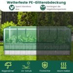 Aukštasis lysvas su mini šiltnamiu ir atidaromu dangčiu (Žalia)