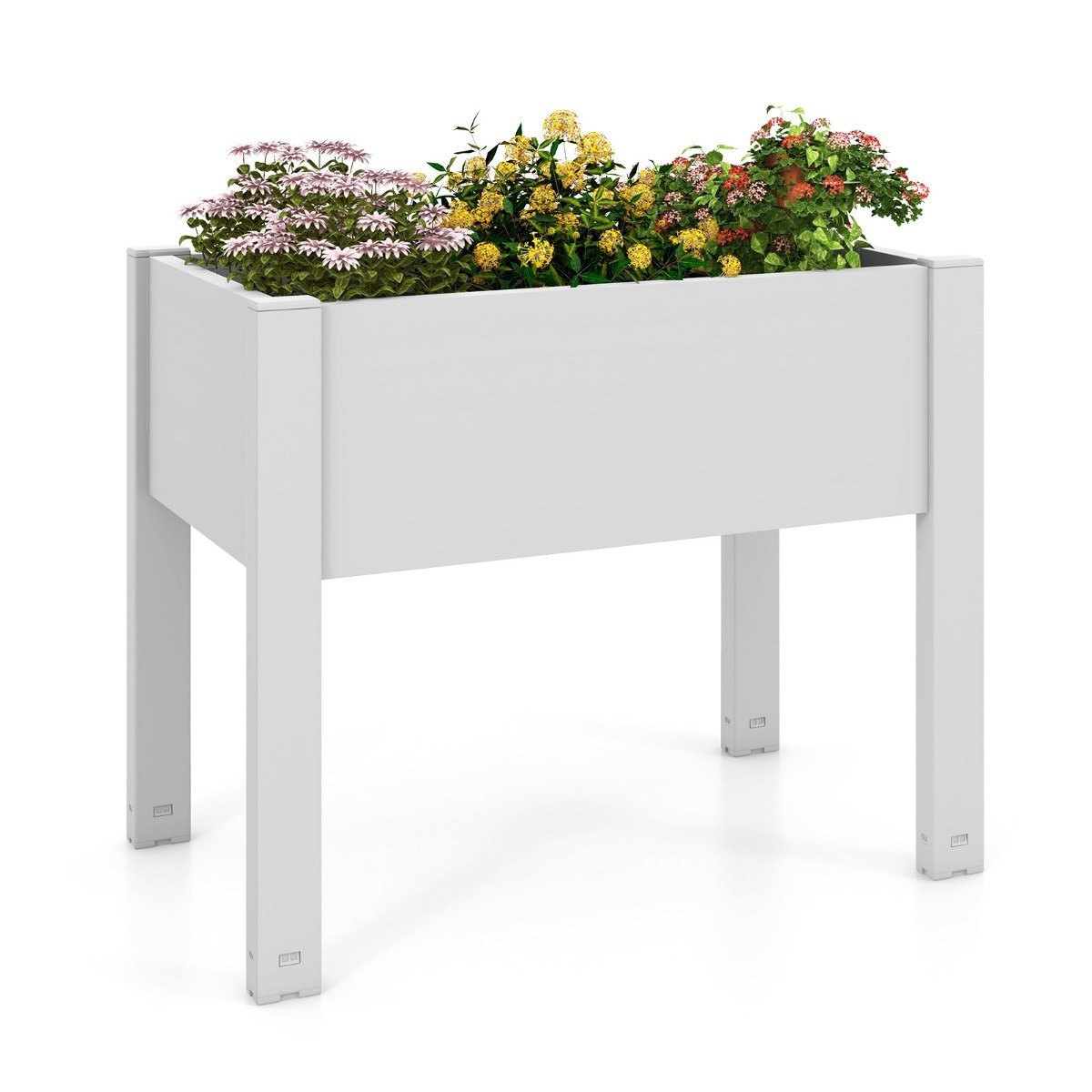 hochbeet-gartenbeet-gt4184wh_1_ Aukštasis lysvės su savaime laistymo sistema (Balta)