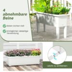 Aukštasis daržas su savaime laistymo sistema (Balta)