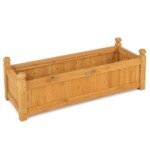 Tvirtas lauko gėlynas su natūralaus medžio apdaila (Natūrali)