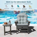 Aukštos kokybės lauko kėdės pagalvėlė 125 x 59 x 10 cm (Pilka)