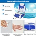 Sulankstoma valties sėdynė su 10 cm paminkštinimu (Mėlyna)