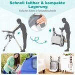 Reguliuojama kūdikio maitinimo kėdutė su atlenkiama funkcija (Smėlio)