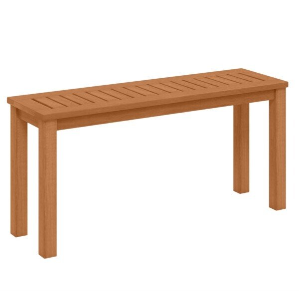 Tvirtas medinis suoliukas be atlošo dvivietis 150 kg (Natūrali)