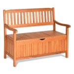 Sodo suoliukas su daiktadėže iš akacijos (Natūrali)