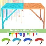 Stačiakampis akacijos medienos sodo stalas 140x75 cm (Natūrali)