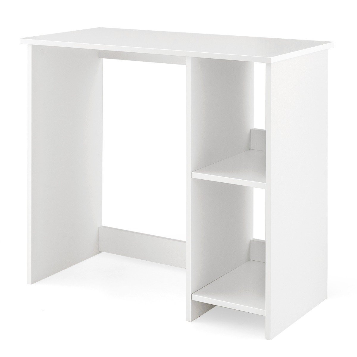 home-office-schreibtisch-cb10516wh_6_ Kompaktiškas rašomasis stalas su dviem lentynomis (Balta)