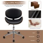 Ergonomiška biuro kėdė aukščiui reguliuoti (Juoda)