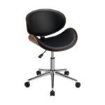 Ergonomiška biuro kėdė aukščiui reguliuoti (Juoda)