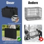 Kompaktiška sulankstoma šunų transportavimo dėžė (Juoda)