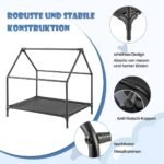 Daugiafunkcis lauko augintinių namelis su pakeltu stogu (Pilka)