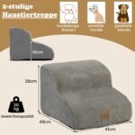 Dvipakopiai putplasčio šunų laipteliai (Pilka)