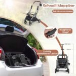 Daugiafunkcis augintinių transportavimo vežimėlis iki 15 kg (Pilka)
