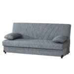 Daugiafunkcis miegamasis suolas su integruota daiktadėže 181 cm (Tamsiai pilka)