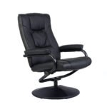 Sukamasis ir atlošiamasis poilsio fotelis (Juoda)