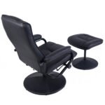Sukamasis ir atlošiamasis poilsio fotelis (Juoda)