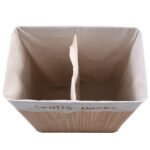 Sulankstomas bambuko skalbinių krepšys 105 L talpos (Natūrali)