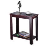 Stalas svetainei medinis 60 x 30 x 61 cm (Juoda)