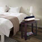 Stalas svetainei medinis 60 x 30 x 61 cm (Juoda)