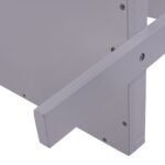 Kopėčių tipo lentyna su penkiomis lentynomis (Balta)