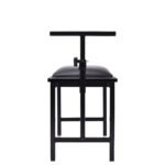 Profesionalus studijos suoliukas su reguliuojamo aukščio atrama piešimui (Juoda)