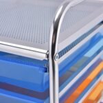 Universalus mobilus stalčių vežimėlis su 15 išimamų stalčių (Vaivorykštė)