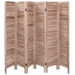 Lankstus 6 dalių kambario paravanas-pertvara (Ruda)
